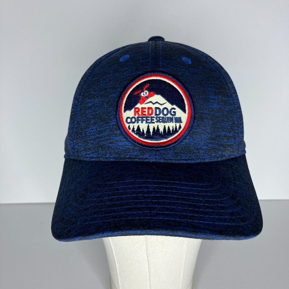 Red Dog Coffee Sequim Washington Blue Snapback Hat